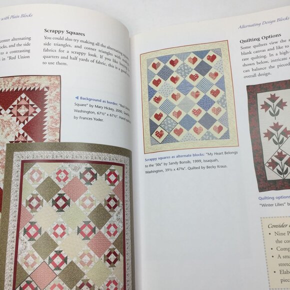 2004 Sensational Settings 80+ Ways Arrange Quilt Blocks Joan Hanson Revised Ed - Picture 6 of 15